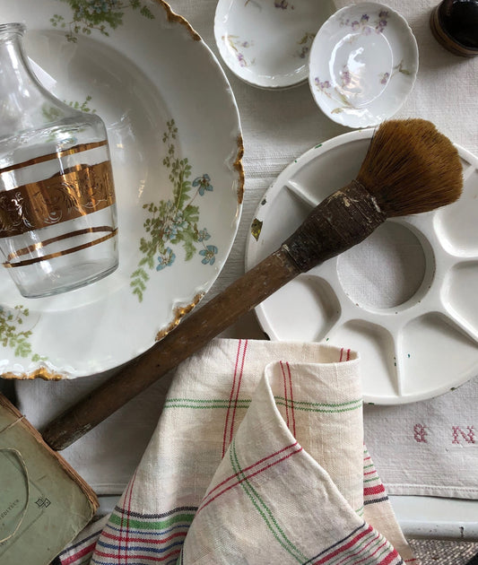 vintage French paintbrush
