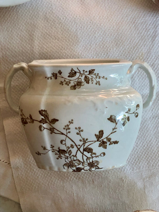 antique ironstone sugar bowl - Grindley & Co.