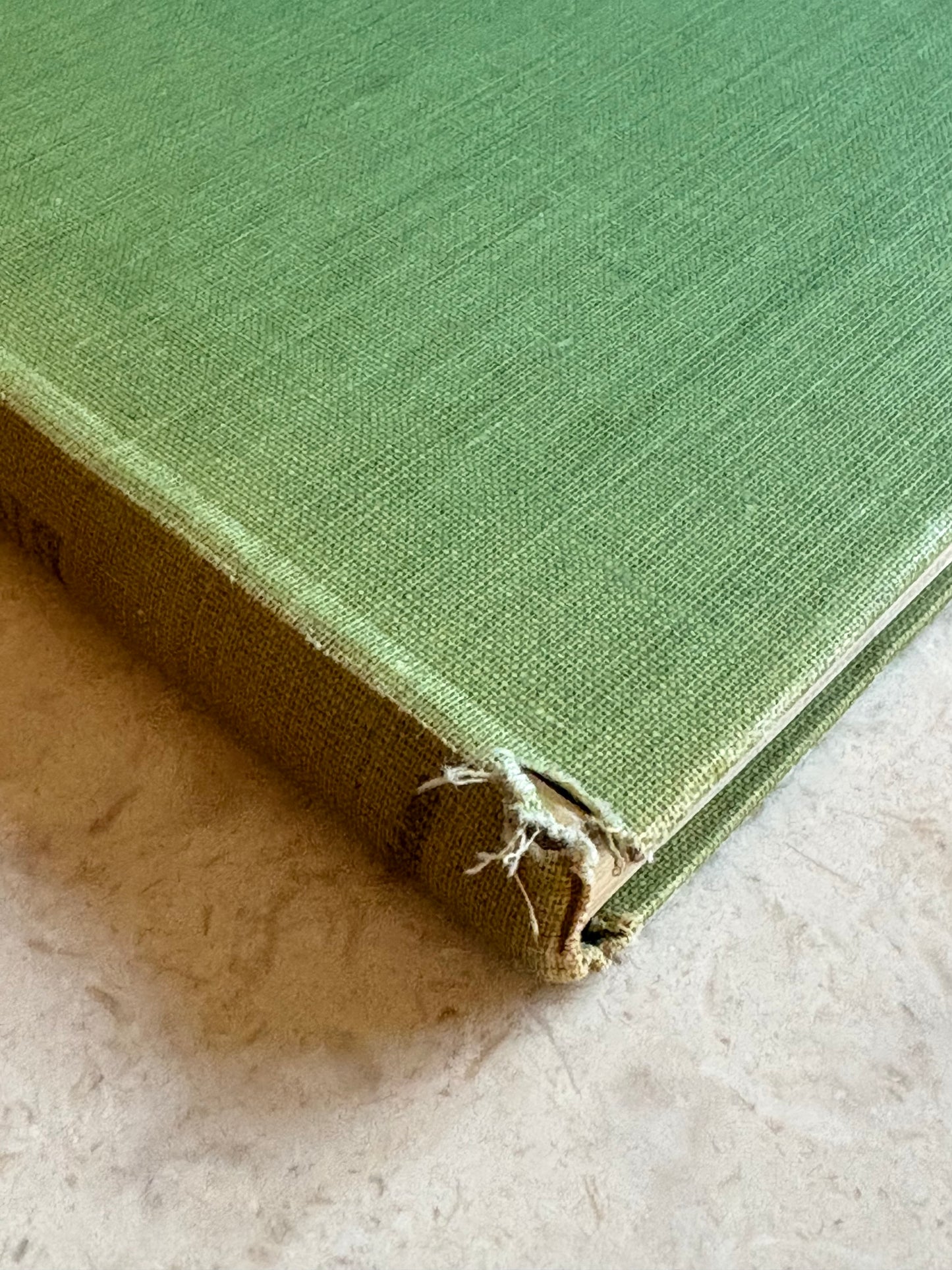 vintage green linen covered British book 'British Countryside in Colour'