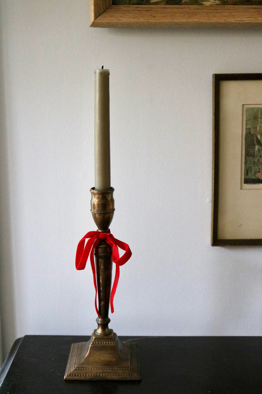 vintage brass candle holder