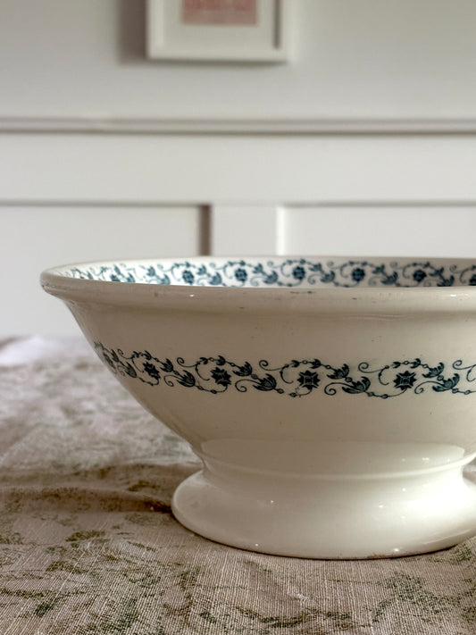 antique English footed bowl - John Maddock & Sons
