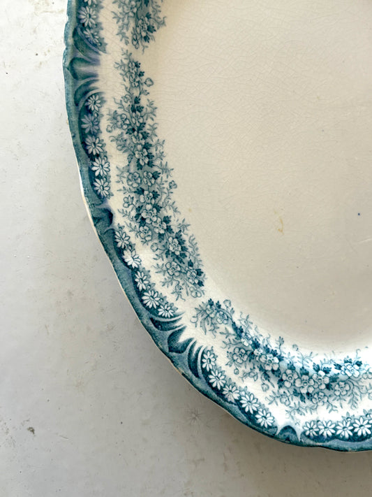 antique Dudson, Wilcox & Till 'Daisy' transferware platter