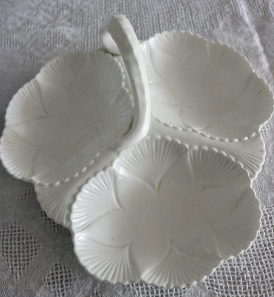 antique English white Shelley serving dish