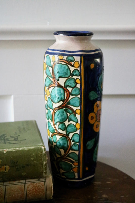 Arts and crafts style art pottery vase