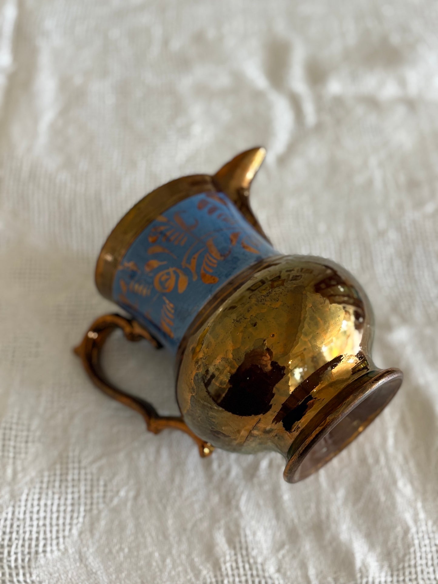 antique lustreware pitcher
