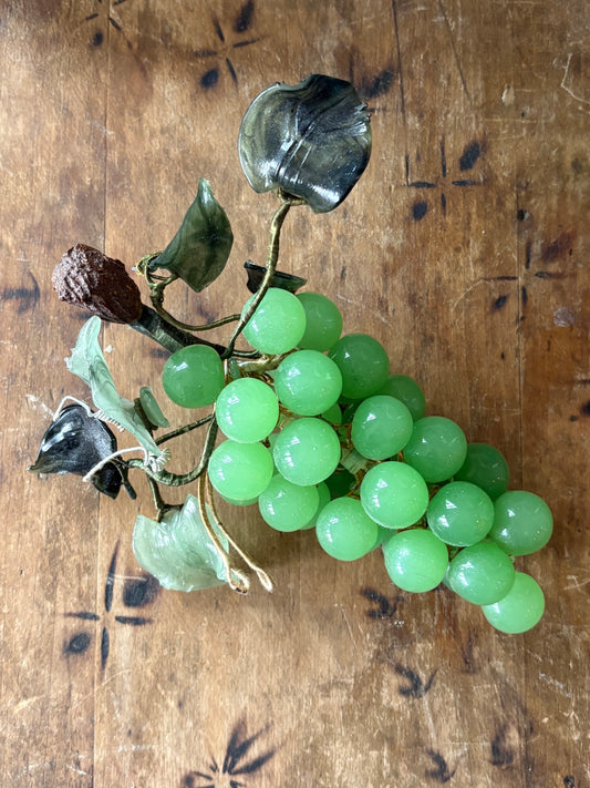 vintage green jade style grape bunch