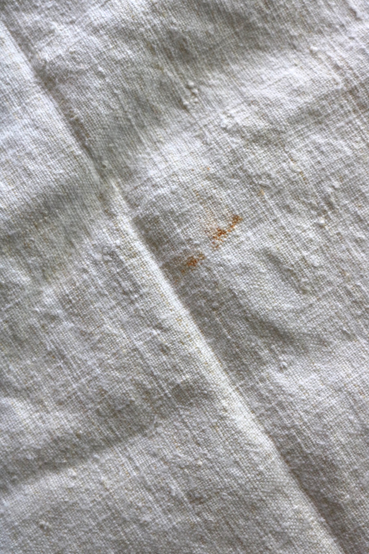 antique European linen torchon / kitchen hand towel