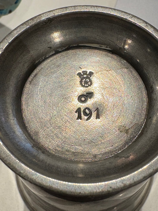 antique pewter cup