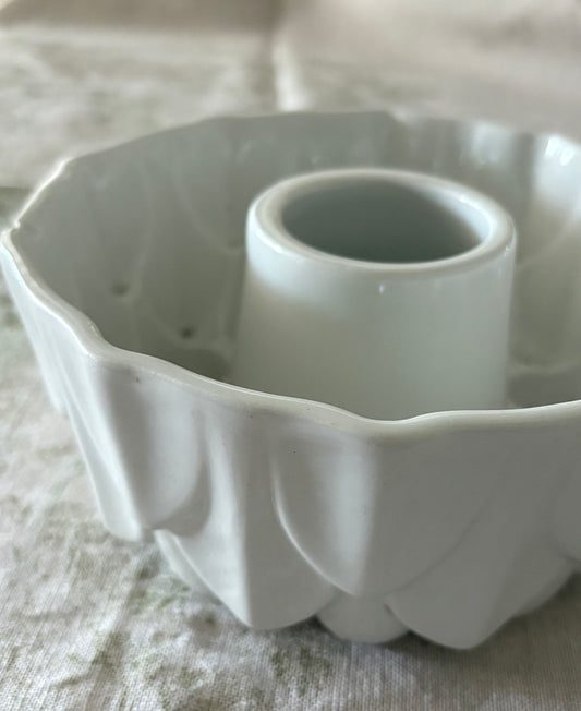 Antique English Shelley ironstone jelly mould Westminster pattern