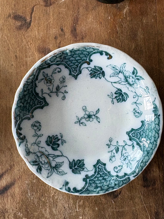 antique English transferware butter dish 'Sevres' by J & G Meakin #2