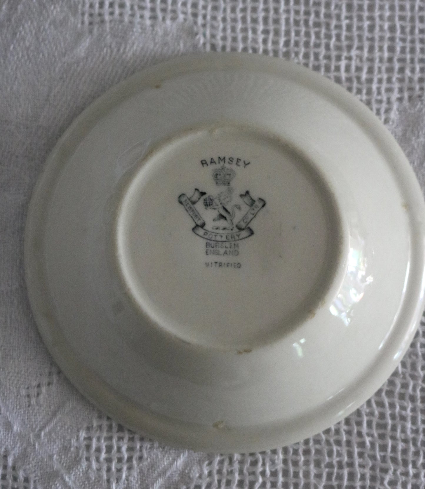 English floral transferware dish by Newport Pottery "Ramsey"