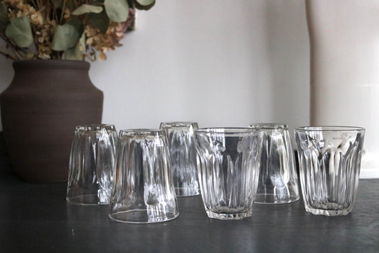 vintage Duralex glasses from France, set of 6