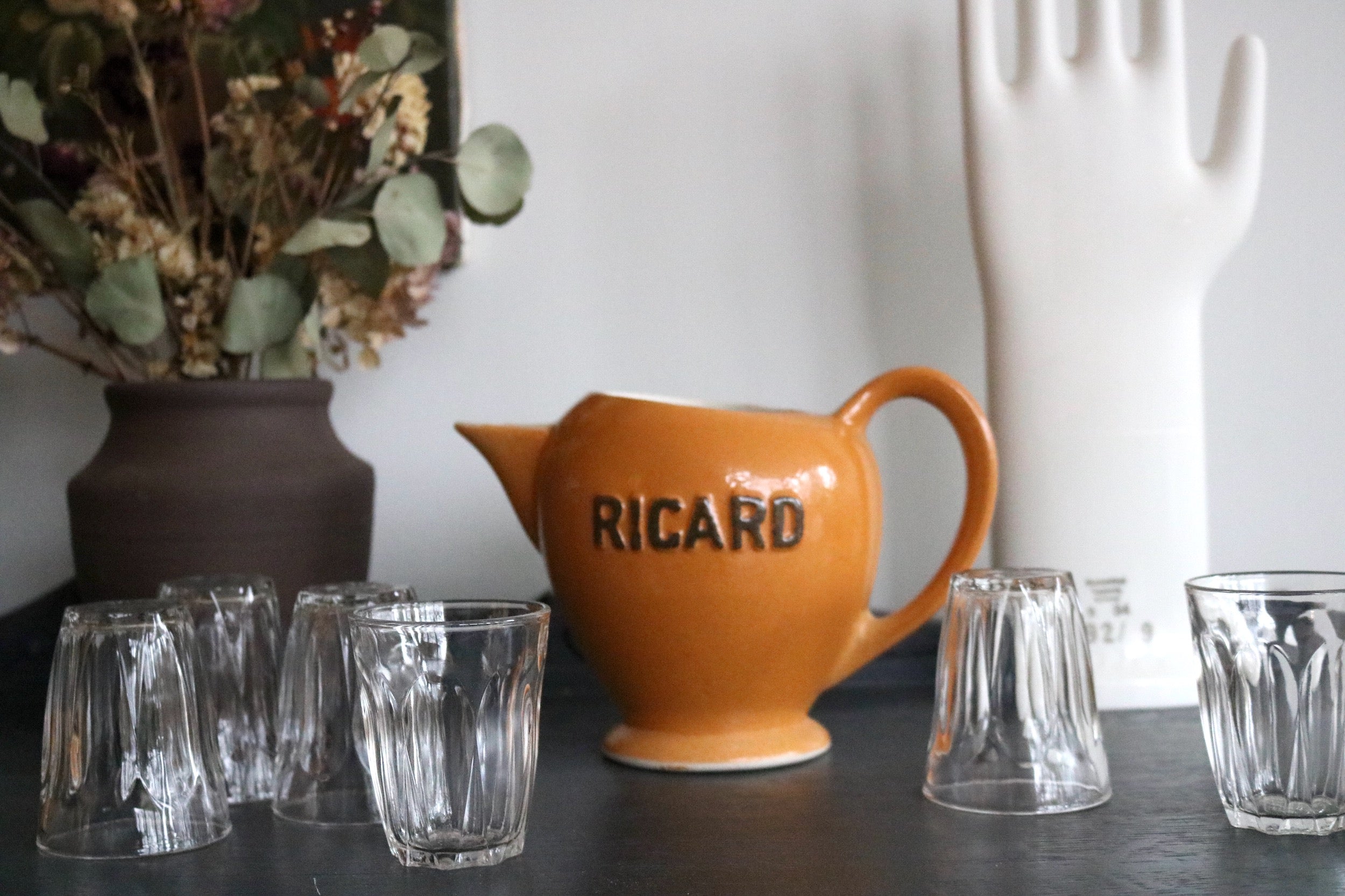 vintage Ricard water pitcher from France – Foraged Home and Garden