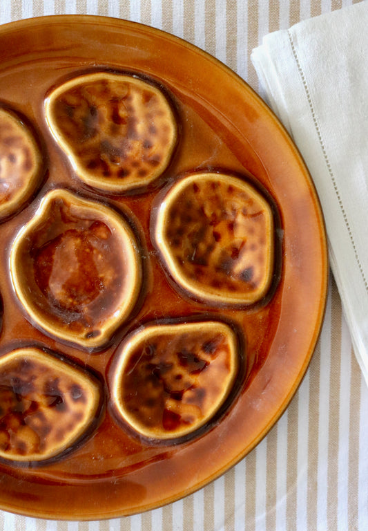 French Majolica oyster plate ' Niderviller Faience'