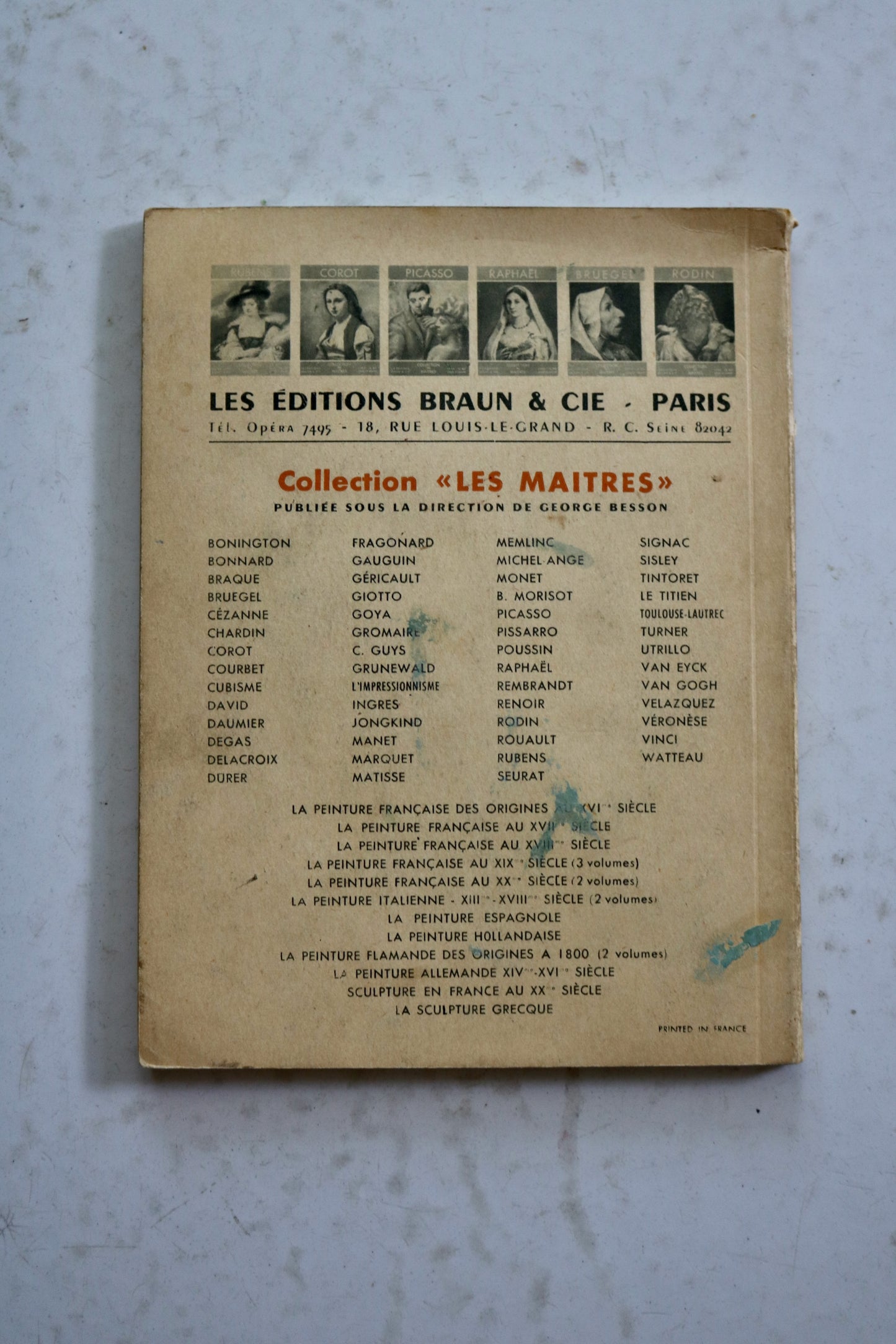 vintage French art book DEGAS, Collection Des Maitres, Les Editions BRAUN & Cie