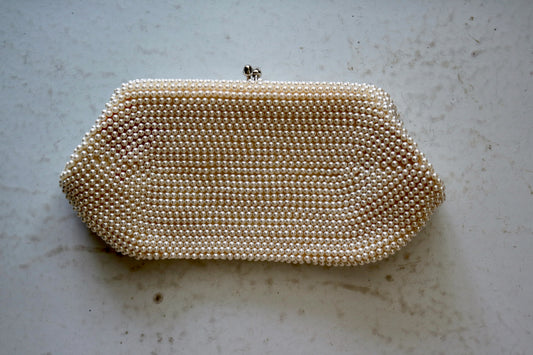 vintage beaded art deco style clutch or evening bag