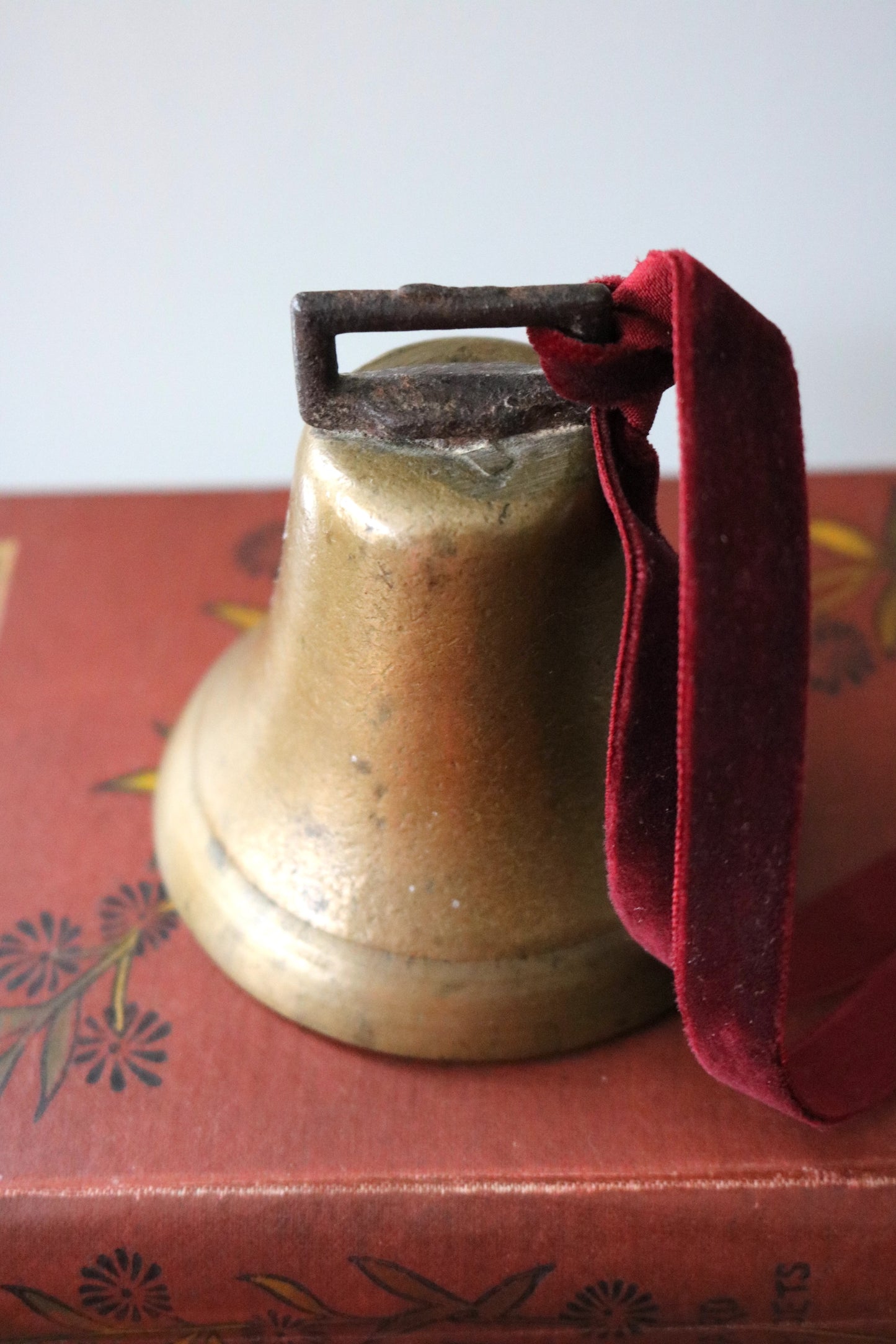 antique brass farm bell #2