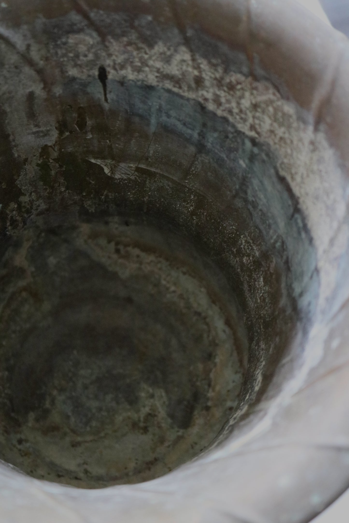 vintage copper urn vase with brass handles