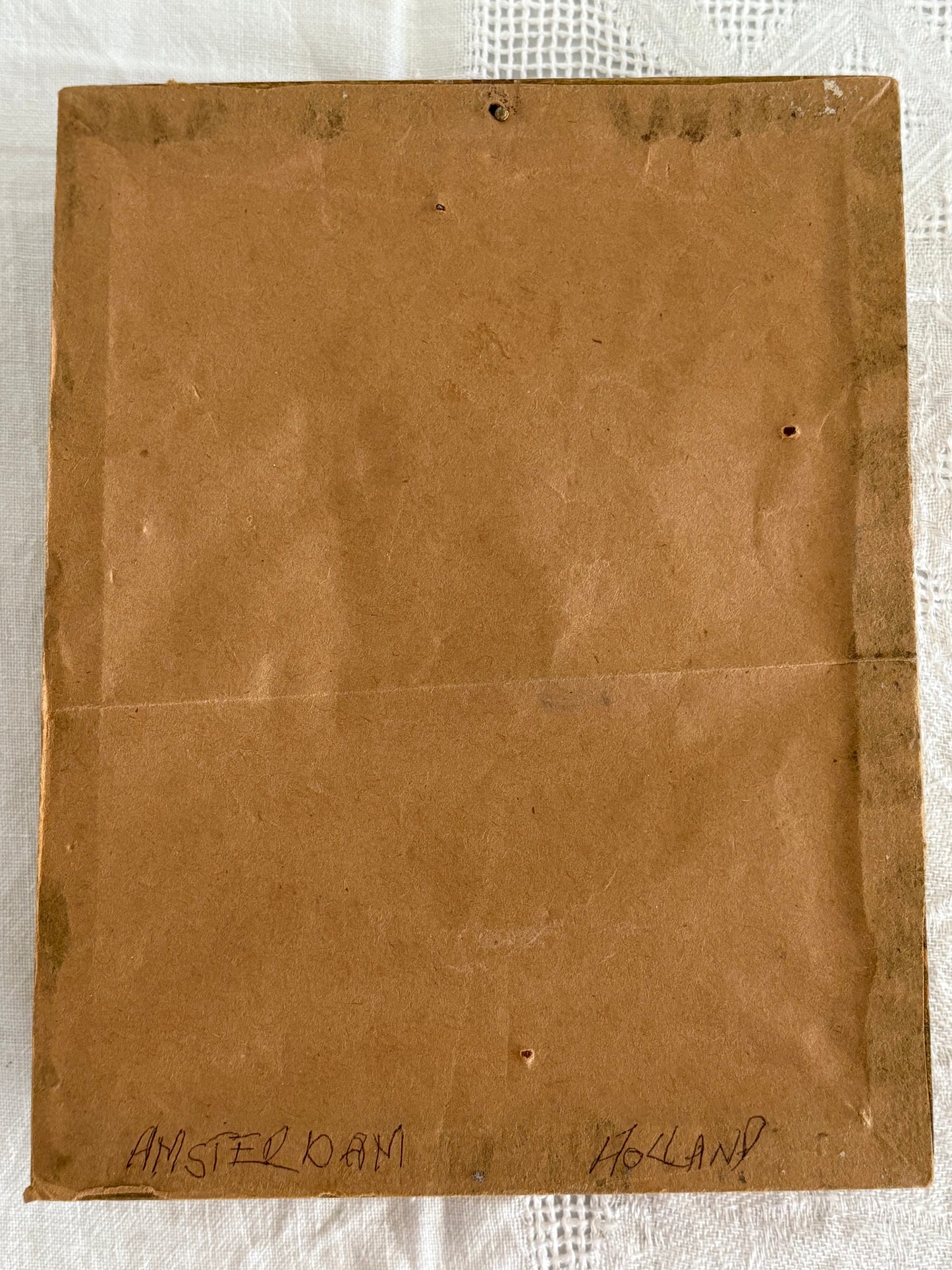 vintage original dutch pencil signed etching