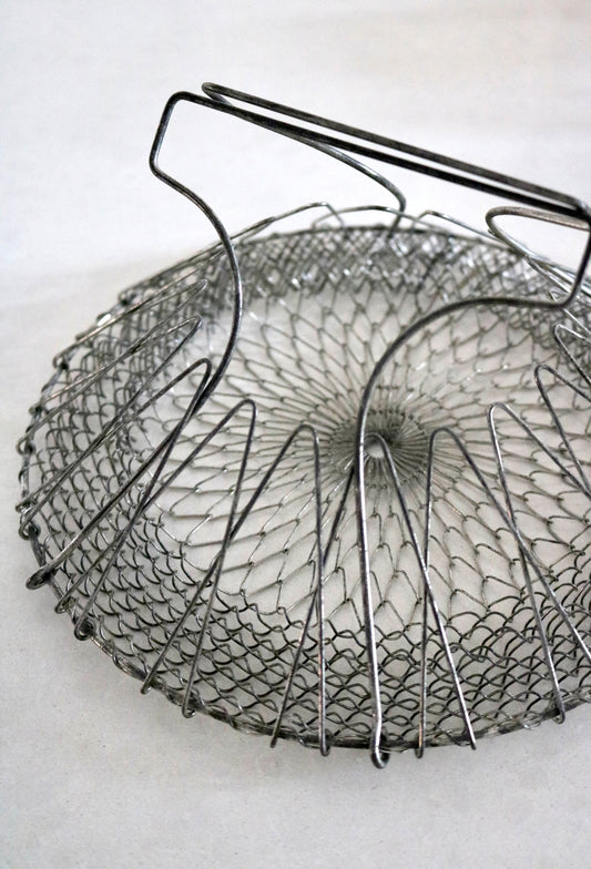vintage wire egg basket