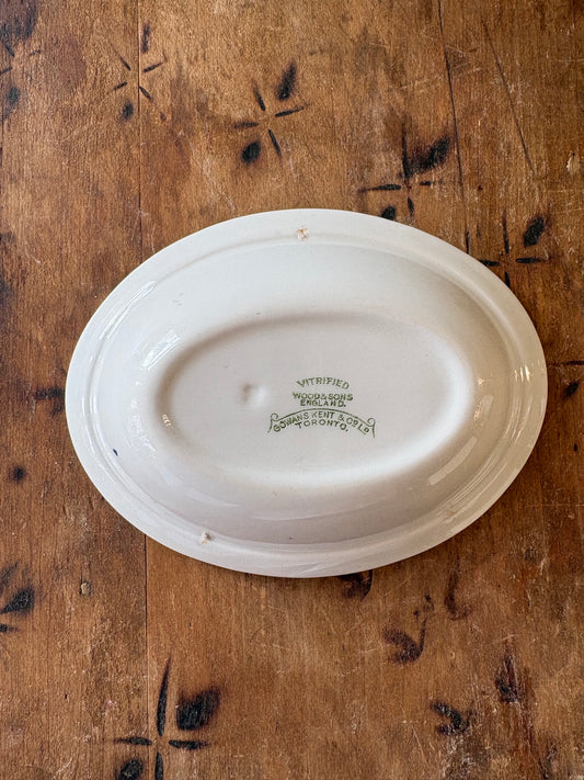 vintage English serving dish by Wood & Sons