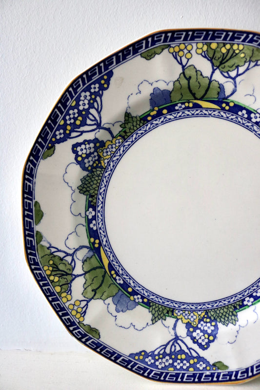 vintage art deco style Royal Doulton Merryweather pattern plate