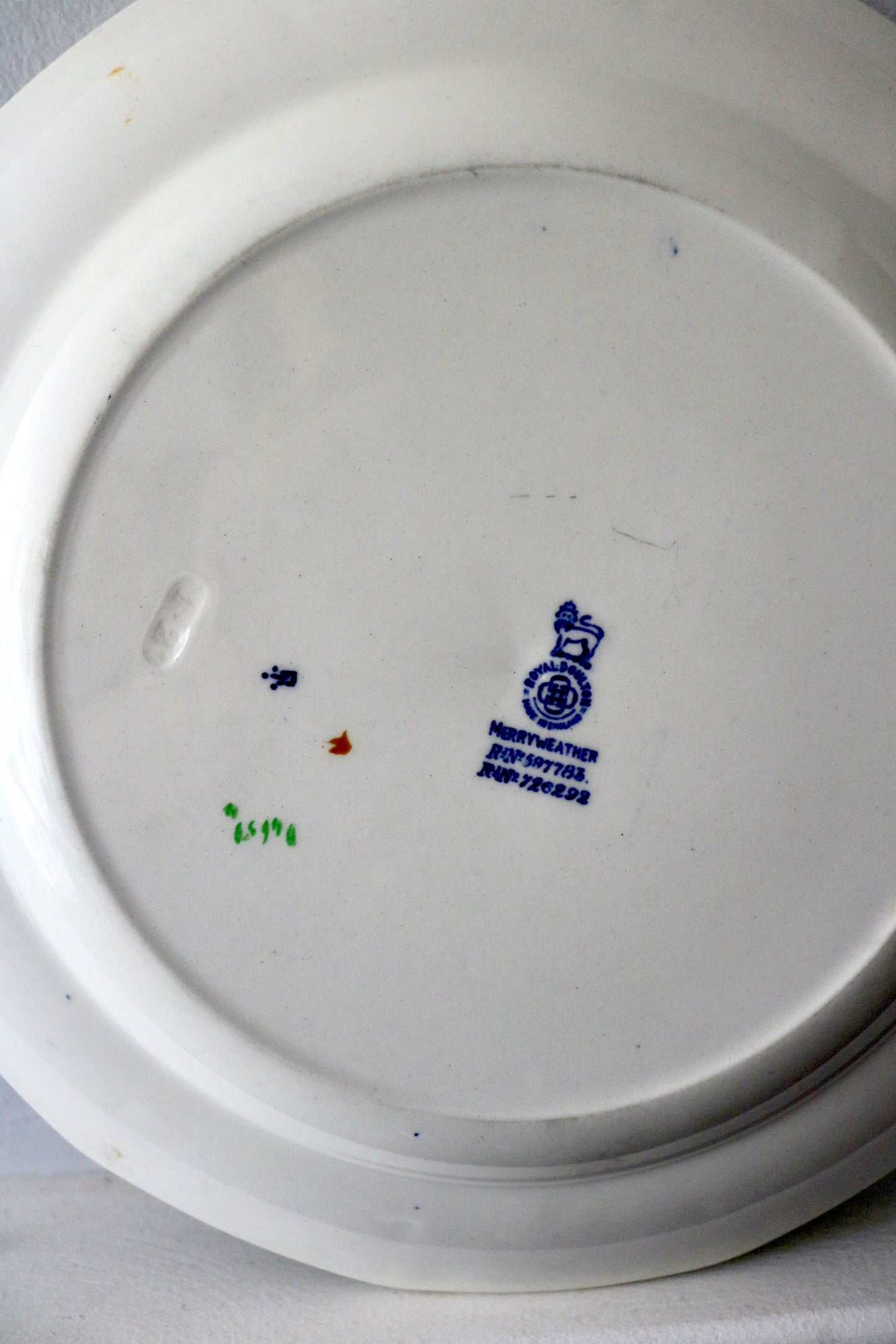 vintage art deco style Royal Doulton Merryweather pattern plate