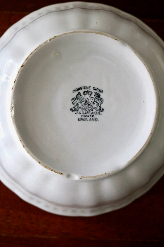 antique English ironstone bowl J & G Meakin
