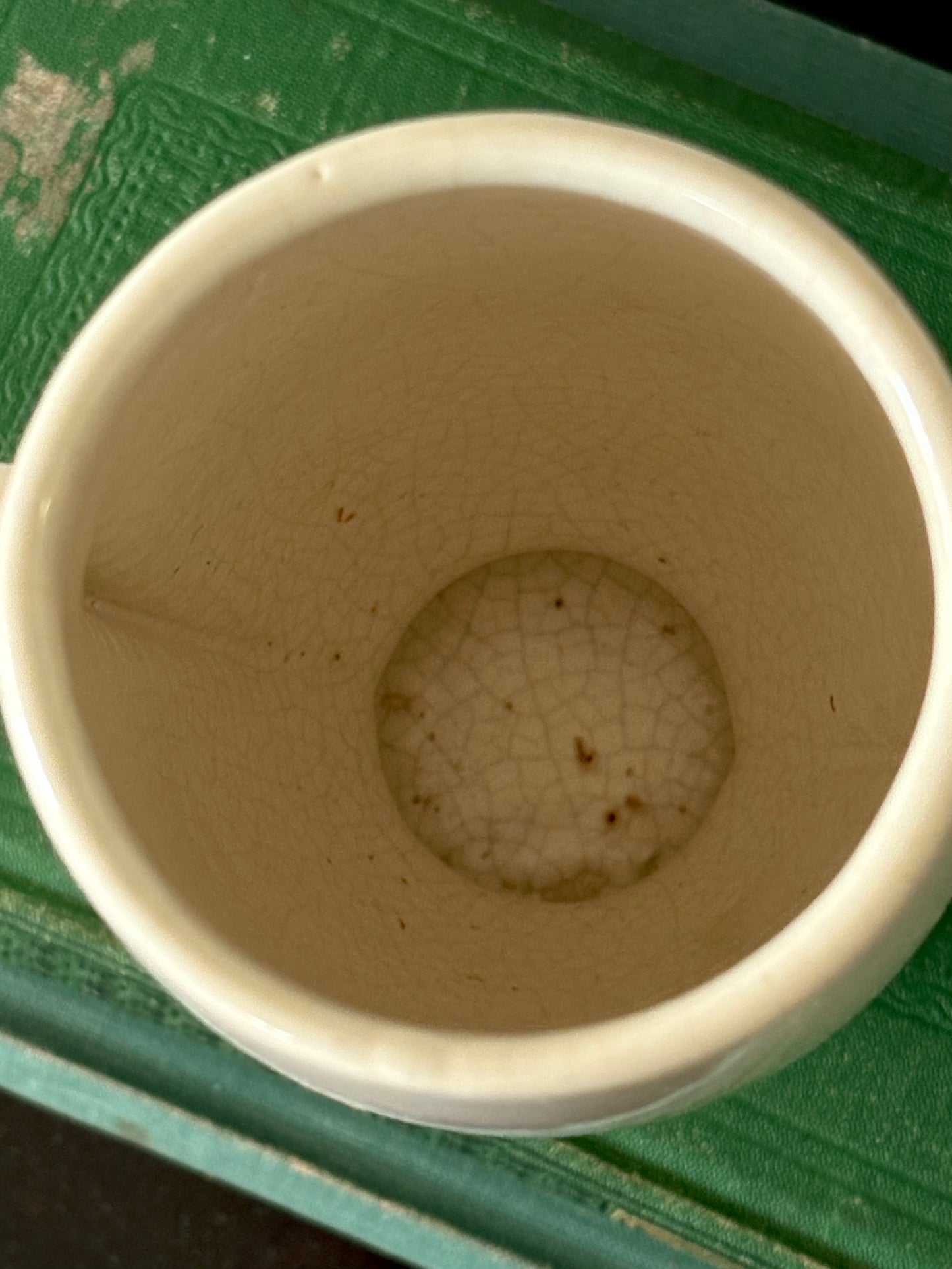 vintage white Art Deco vase