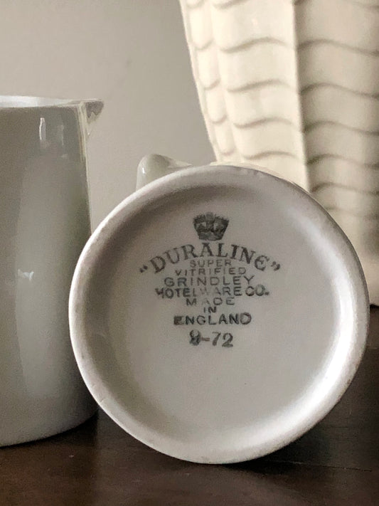 vintage English Grindley Duraline hotel ware creamer