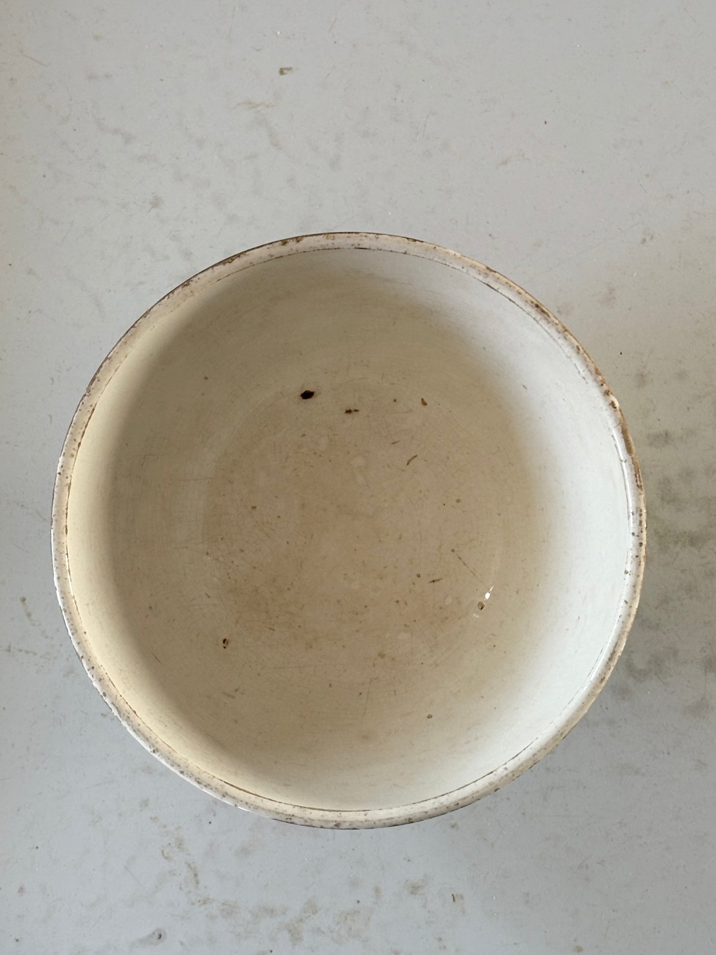 Antique Belgian cafe au lait bowl made by Nimy in Belgium