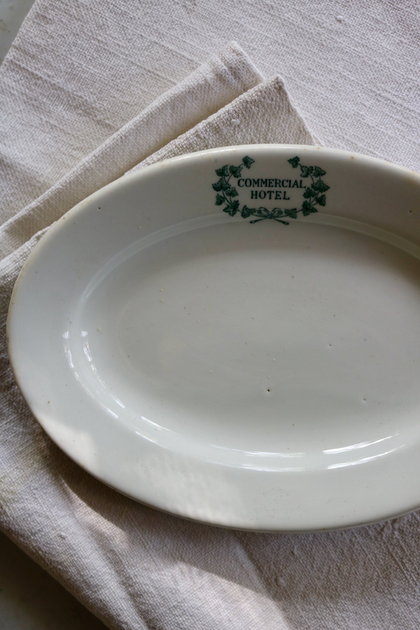vintage English hotel ware ironstone dish