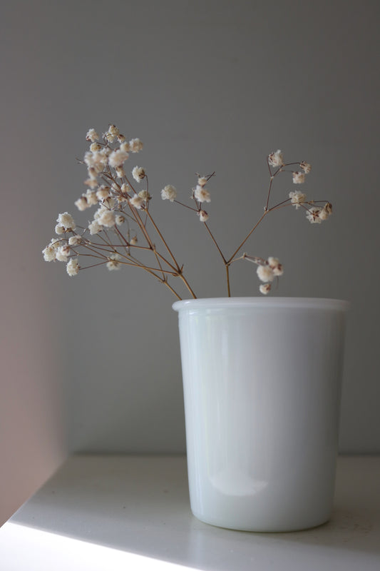 vintage milk glass tumblers/glasses