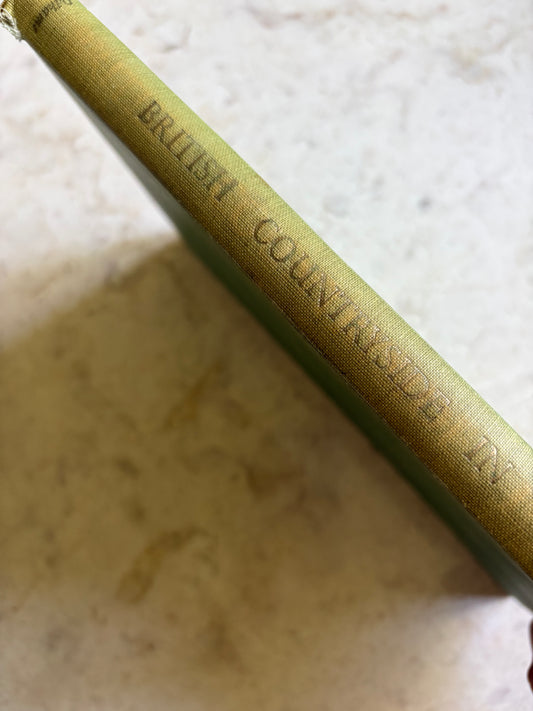 vintage green linen covered British book 'British Countryside in Colour'