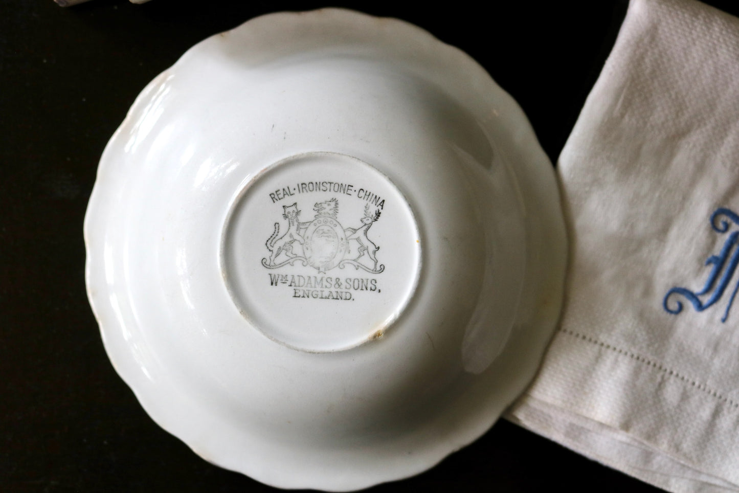 vintage W.M Adams and Sons English Ironstone bowl