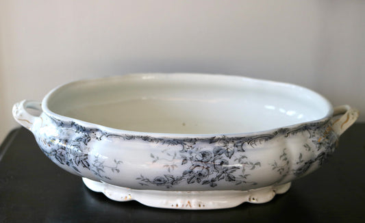 antique Bridgwood & Sons English transferware tureen