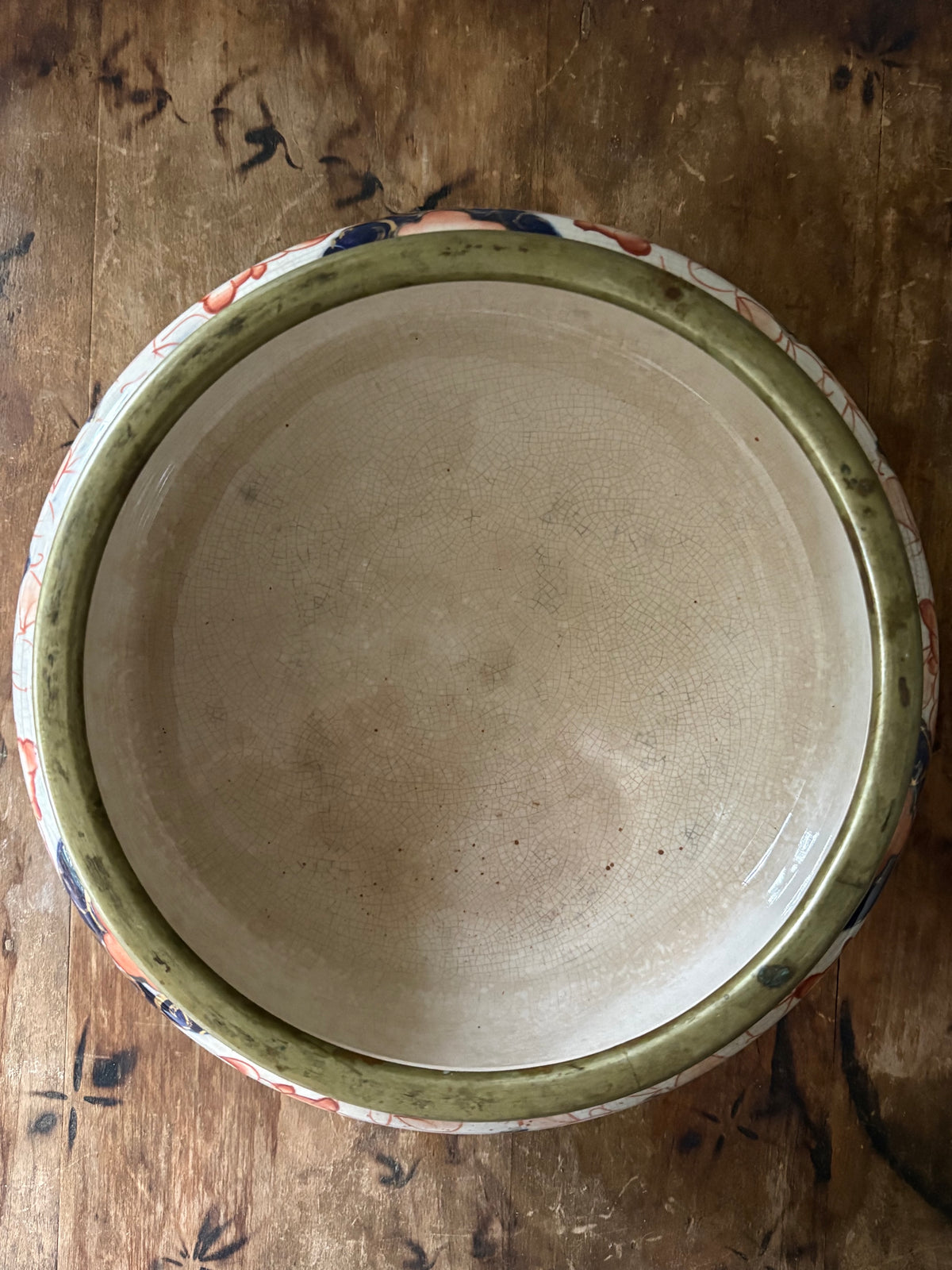Antique English Imari decorative bowl