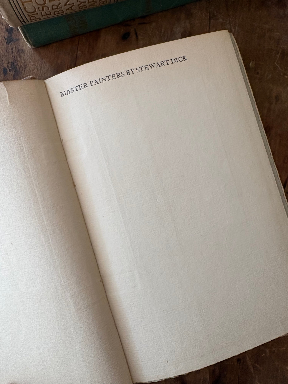 Antique book - Master Painters by Stewart Dick 1911