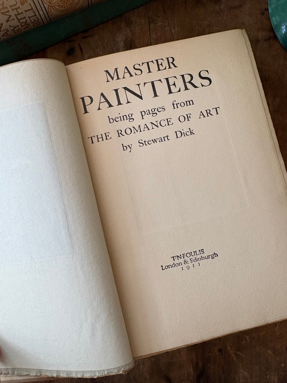 Antique book - Master Painters by Stewart Dick 1911