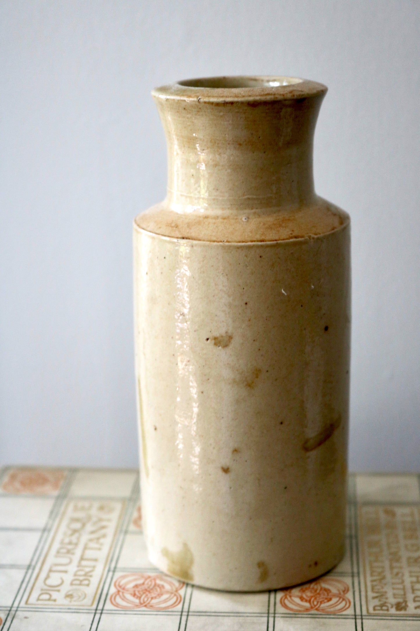 antique 19th century stoneware bottle