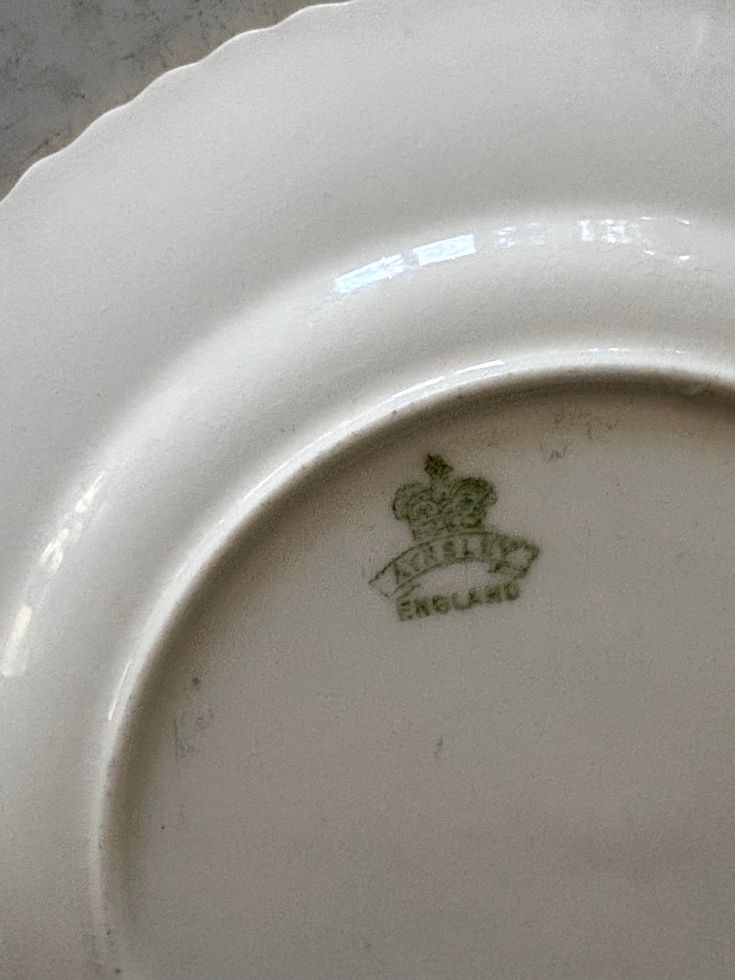 antique English art nouveau style plate