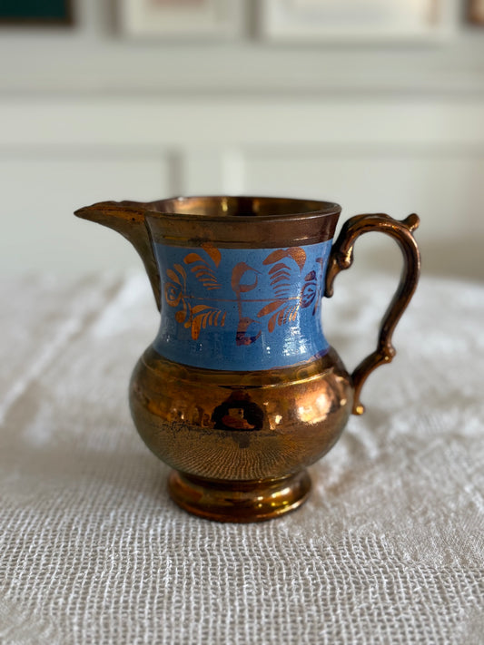 antique lustreware pitcher