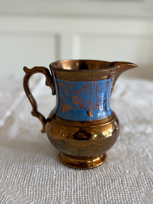 antique lustreware pitcher