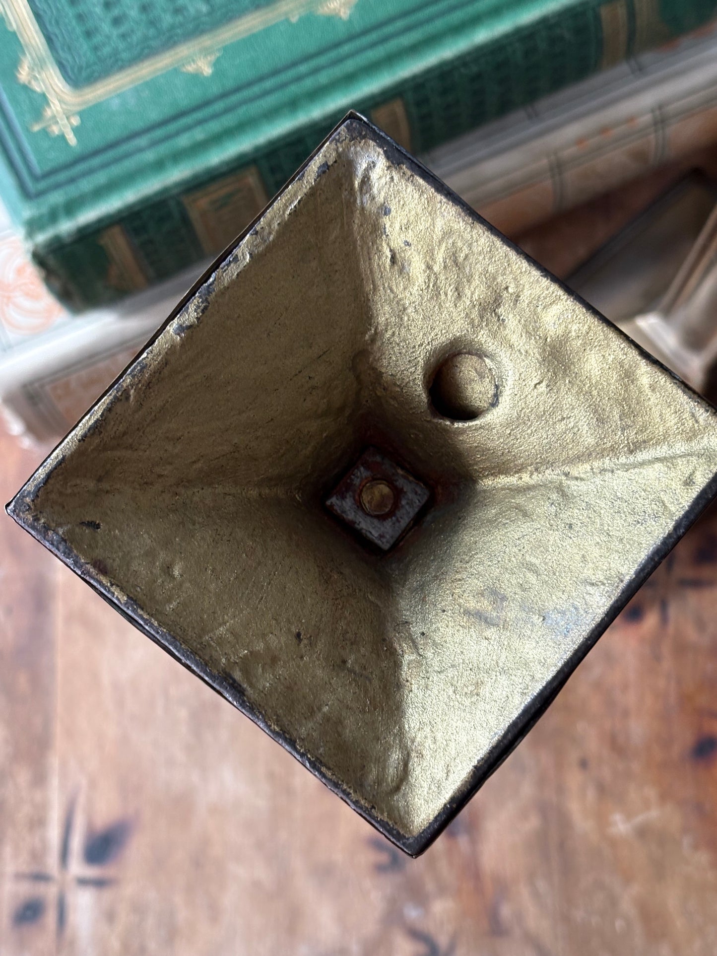 antique brass candlesticks, set of 2