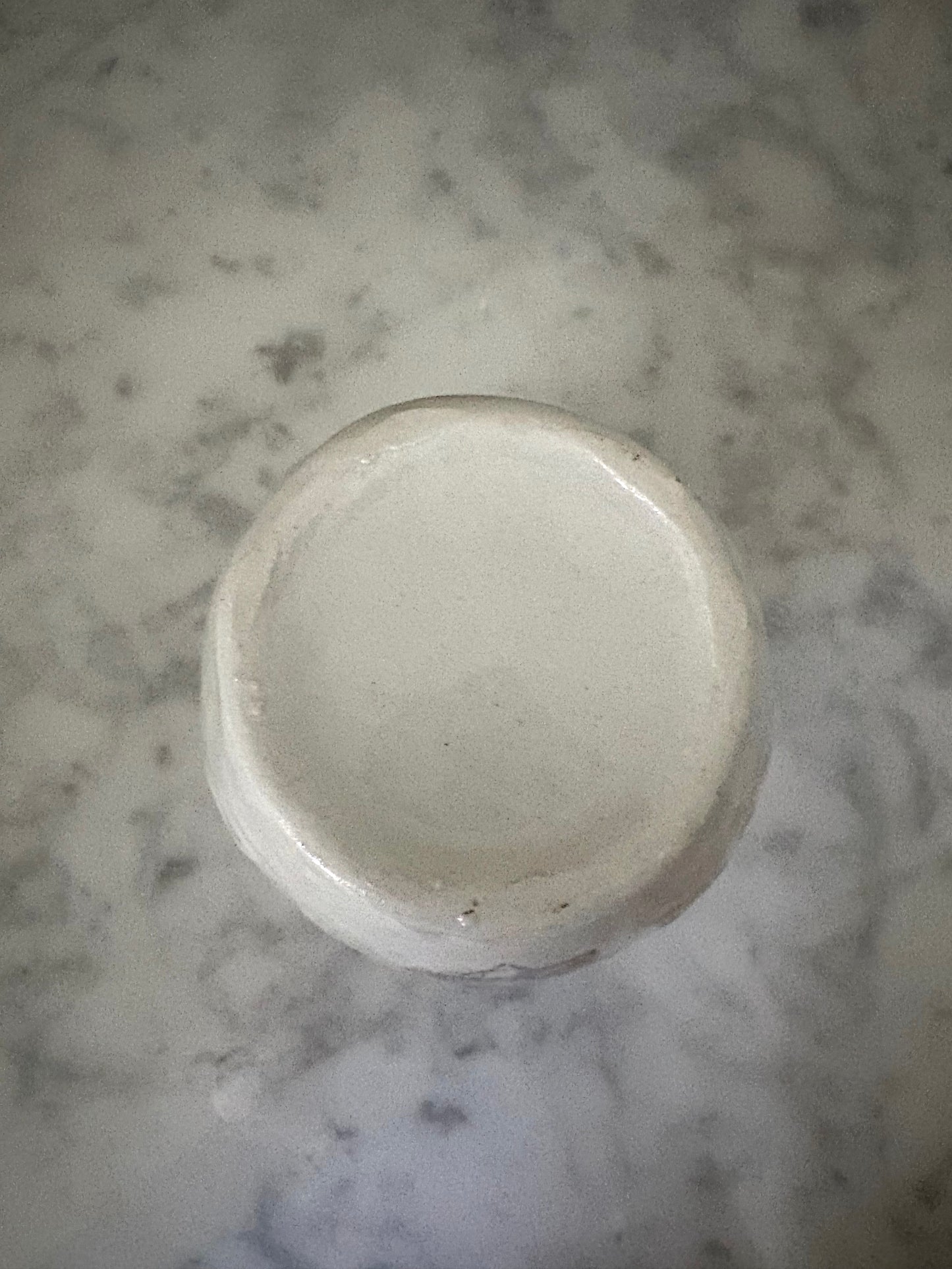 antique Victorian brown transferware toothbrush holder