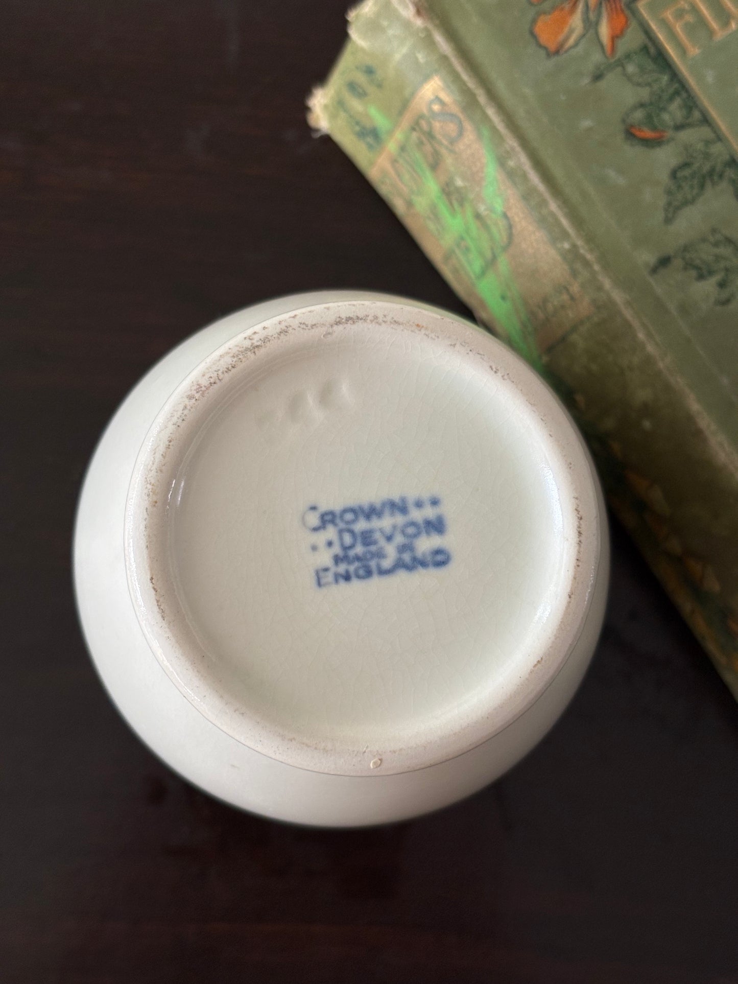 vintage English Crown Devon vase