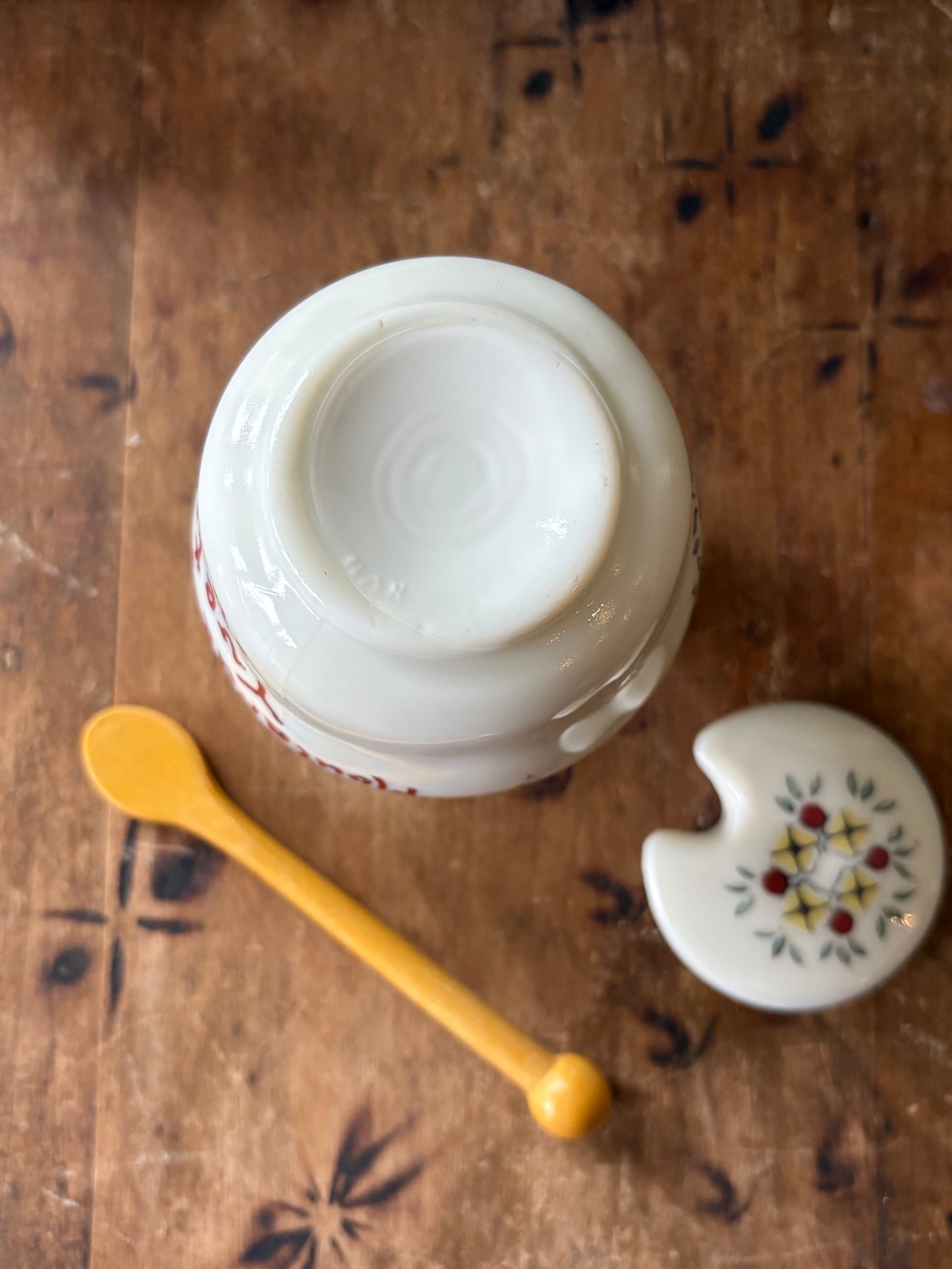 vintage French mustard jar 'Moutarde Bocquet Yvetot 1735'