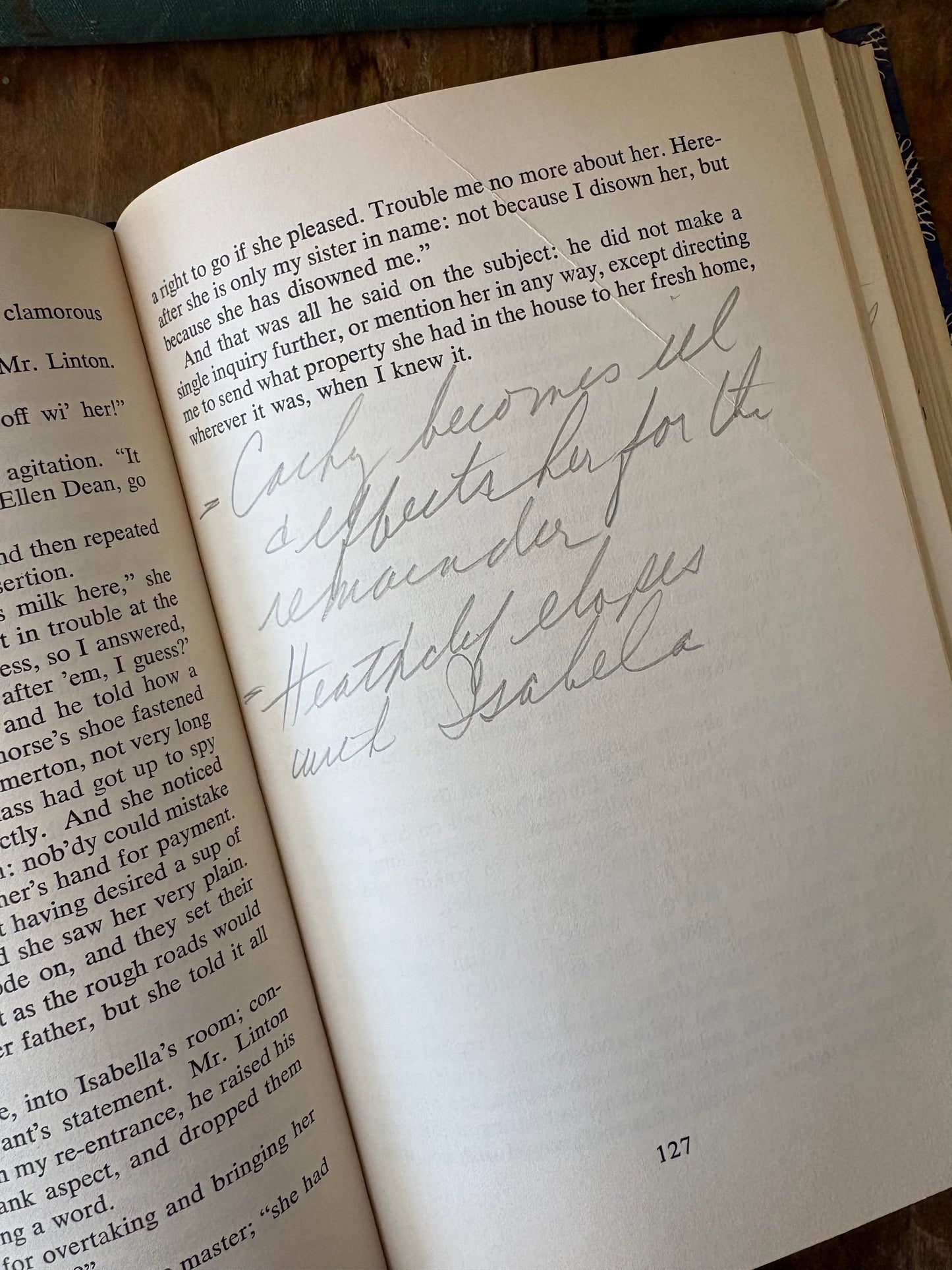 vintage Wuthering Heights novel by Emily Brontë