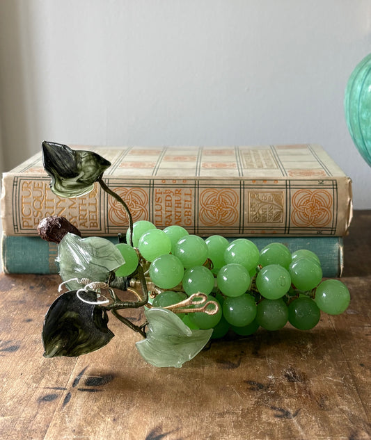 vintage green jade style grape bunch