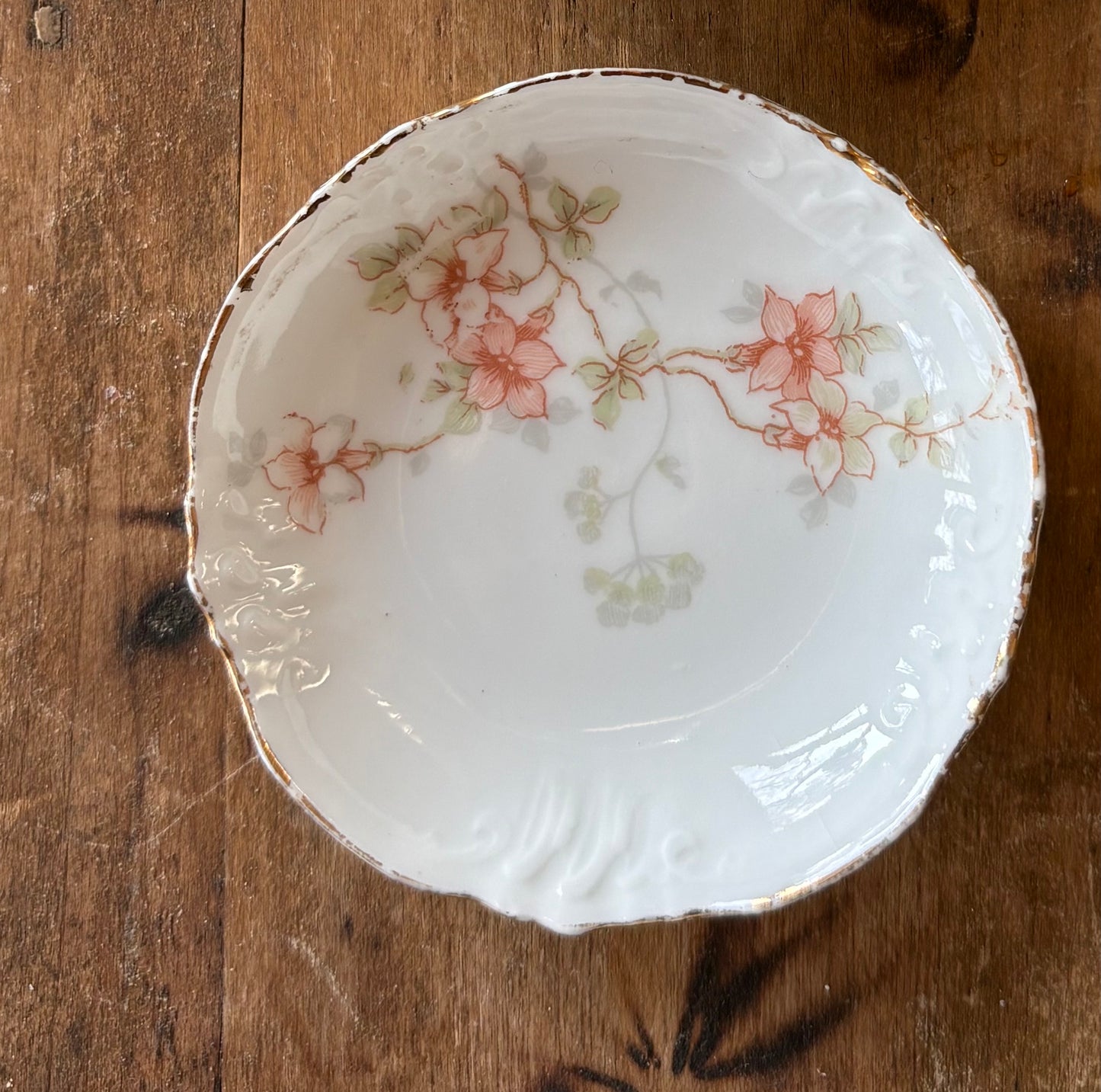 antique French Limoges butter pat dish